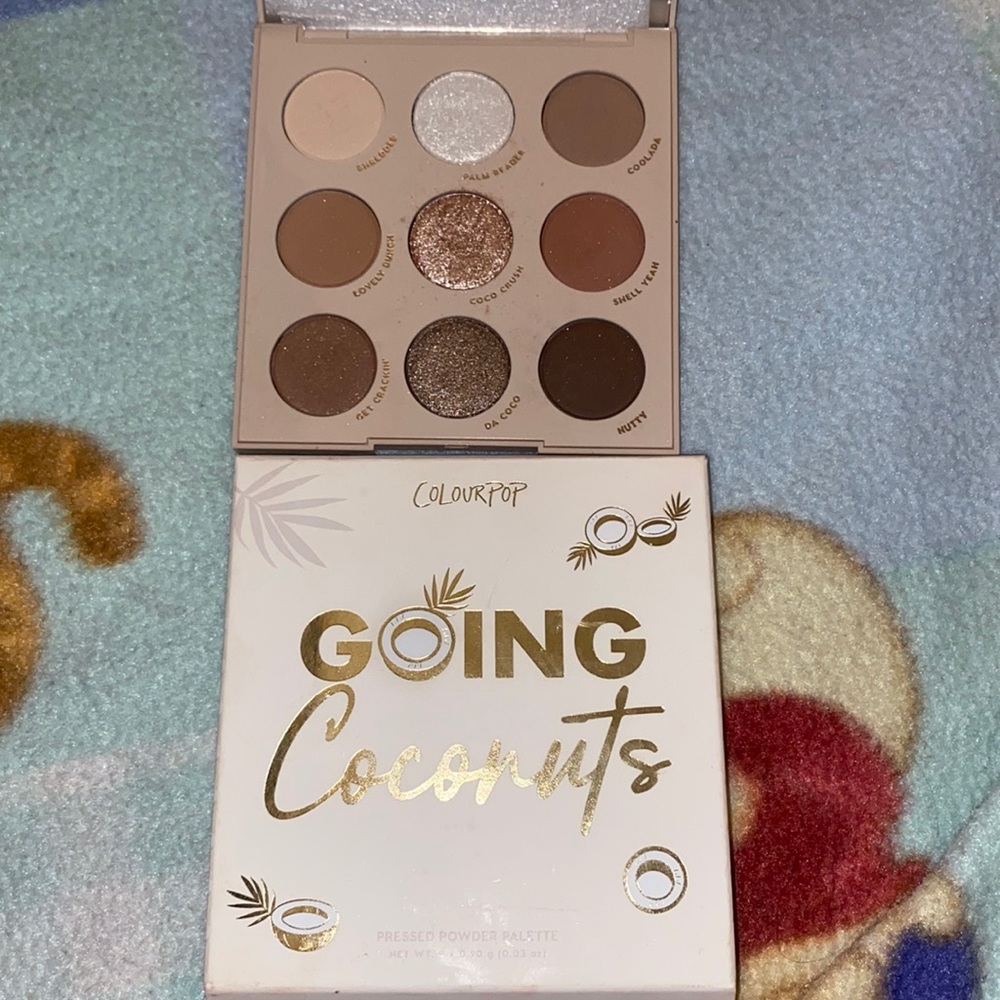 Colourpop going coconuts eyeshadow palette